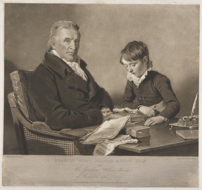 Francis Noel Clark Mundy és unokája, William alkotó: Charles Turner