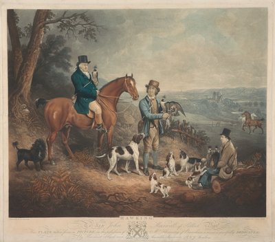 Barochani Malcolm Fleming 1745-1811. Hawking... alkotó: Charles Turner
