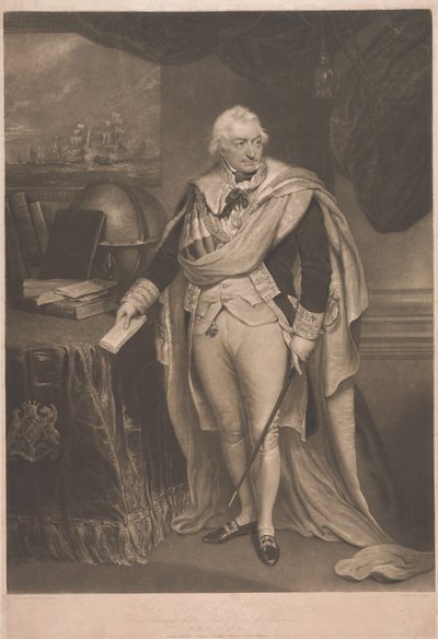 John, St. Vincent grófja, a Vörös Flotta admirálisa alkotó: Charles Turner