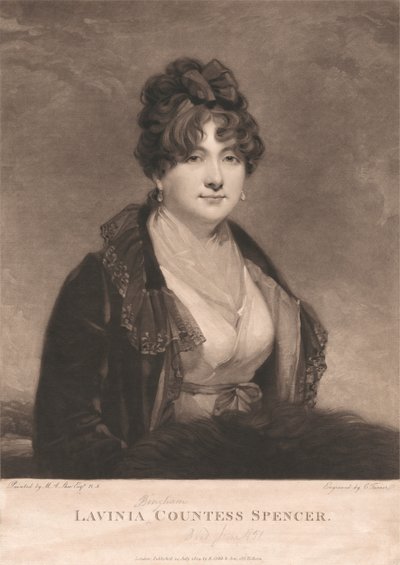 Lavinia Bingham, Spencer grófnő alkotó: Charles Turner