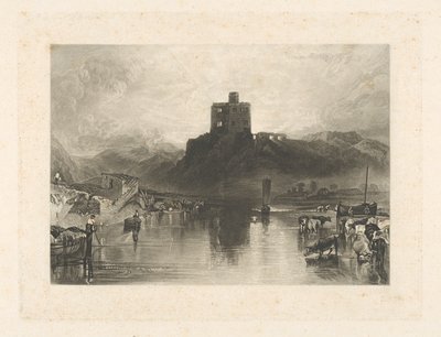 Norham kastély, a Tweed folyón alkotó: Charles Turner