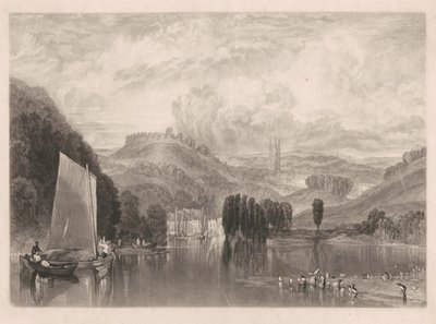 Totnes, a Dart-folyó partján alkotó: Charles Turner