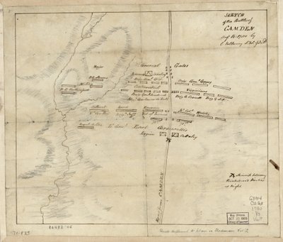 Battle of Camden, Augt. 16 alkotó: Charles Vallancey