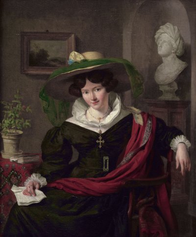 Carolina Frederica Kerst, Louis Royer felesége portréja alkotó: Charles van Beveren