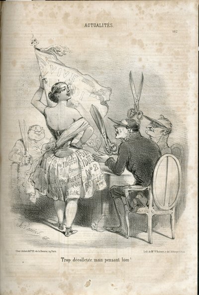 Illusztráció: Charles Vernier (? -1887) a Le Charivariban alkotó: Charles Vernier