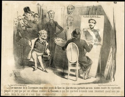 Illusztráció: Charles Vernier (? -1887) a Le Charivariban alkotó: Charles Vernier