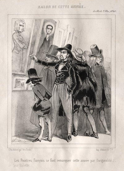 A francia festők ebben az évben az 1840-es vécéjük eredetiségével tűnnek ki. alkotó: Charles Vernier