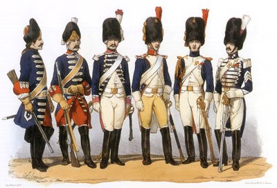 Egyenruha a francia hadseregben: lógránátosok alkotó: Charles Vernier