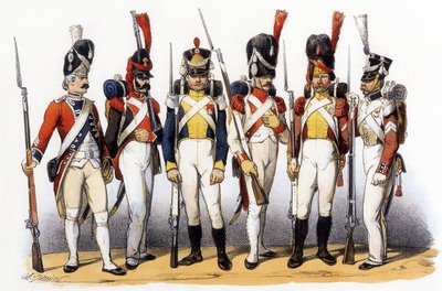 A francia hadsereg egyenruhája: külföldi csapatok francia szolgálatban alkotó: Charles Vernier