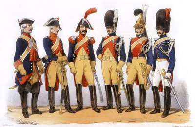 A francia hadsereg egyenruhái: Gendarmes alkotó: Charles Vernier
