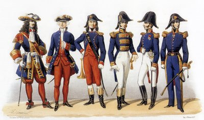 Uniforms of french army: Naval Officers alkotó: Charles Vernier