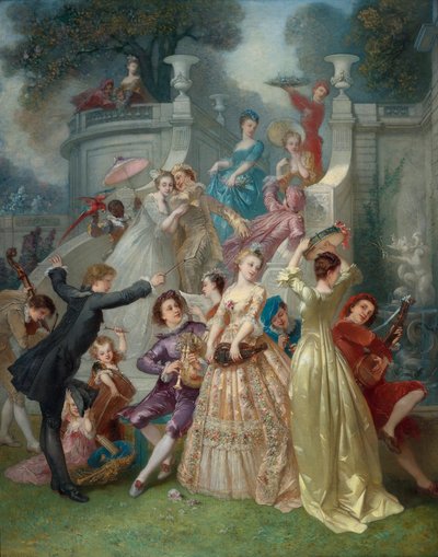 Ó ifjúság! Az élet tavasza! Ó tavasz! Az év fiatalja! par Voillemot, Andre-Charles (1823-1893). Olaj, vászon, méret: 163,5x131, , Magángyűjtemény alkotó: Charles Voillemot