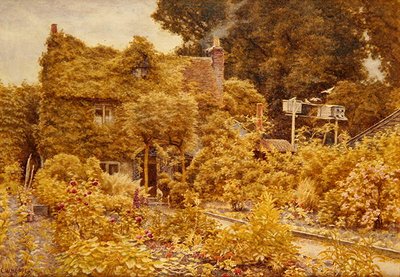 Old Mortiboy házikója, Winchmore Hill (akvarell papíron) alkotó: Charles W. Hopper