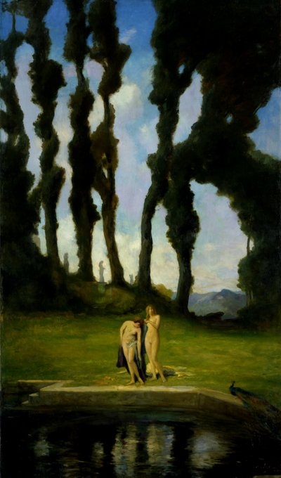 A fürdő után, 1910. alkotó: Charles Walter Stetson