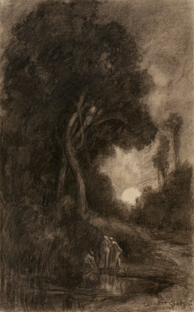 Fürdőzők holdfényben alkotó: Charles Walter Stetson
