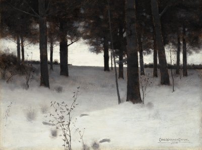 Woods in Winter, 1886. alkotó: Charles Warren Eaton