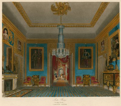 Előszoba, Carlton House, London, észak felé néz alkotó: Charles Wild