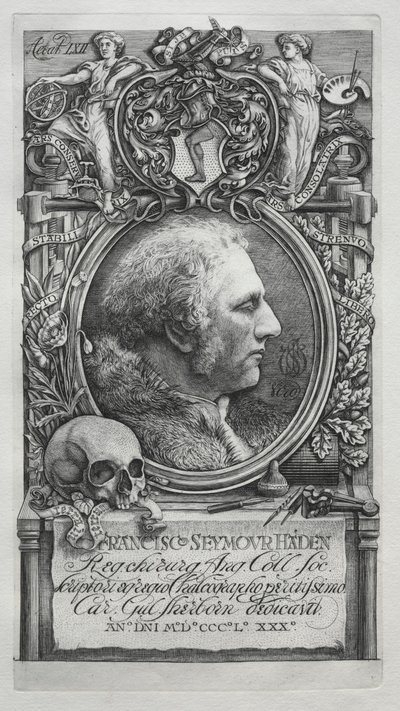 Hadeniana – Sir Francis Seymour Haden portréja, 1880. alkotó: Charles William Sherborn