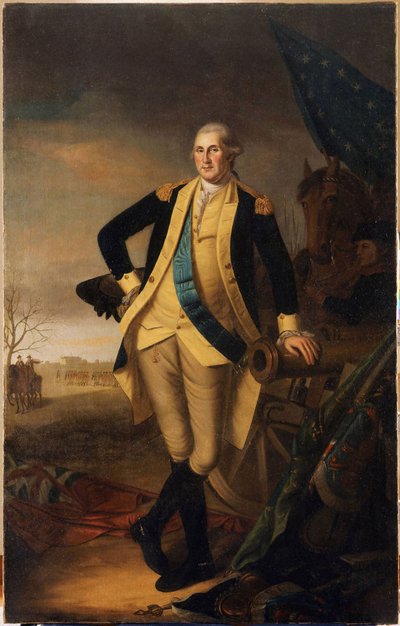 George Washington a princetoni csata után alkotó: Charles Willson Peale