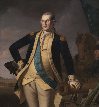 George Washington a princetoni csatában, c. 1779 (olaj, vászon) alkotó: Charles Willson Peale
