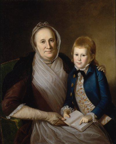 Mrs. James Smith és unokája, 1776. alkotó: Charles Willson Peale