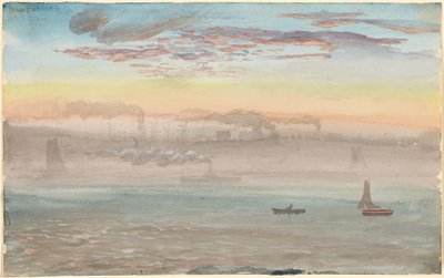 East River, Sunrise alkotó: Charles de Wolf Brownell