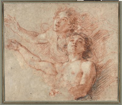 Két angyal repülésben alkotó: Charles de la Fosse