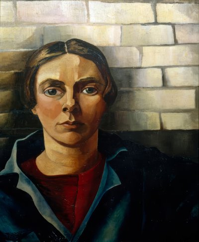 Önarckép egy fal előtt alkotó: Charley Toorop