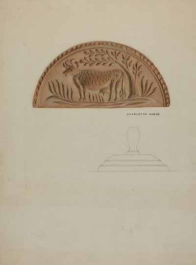 Pa. Német vajforma alkotó: Charlotte Angus