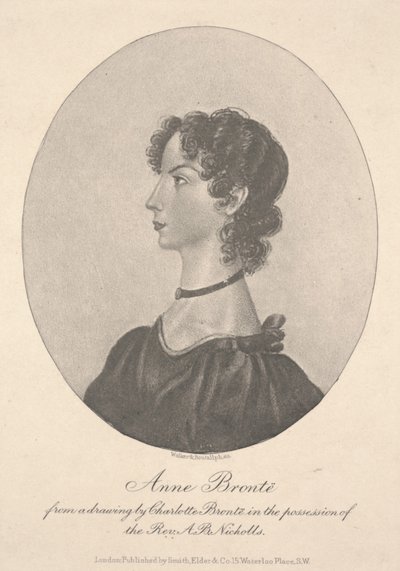 Anne Brontë, metszet: Walker & Boutall, 1836-49 körül (metszet) alkotó: Charlotte Bronte