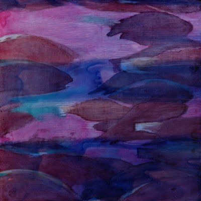 Purple Parrots VI, 2000 (olaj, gesso) alkotó: Charlotte Johnstone