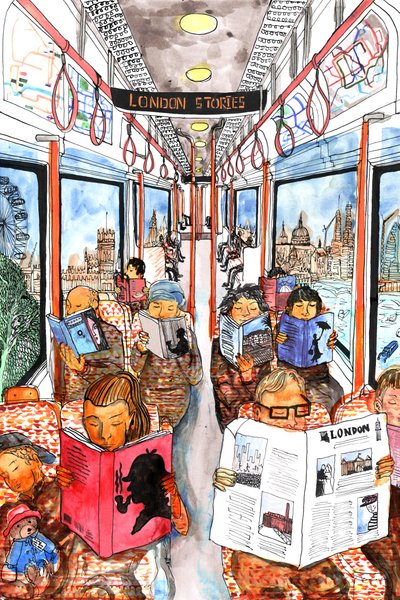London Stories, 2018 (tus és akvarell) alkotó: Charlotte Orr