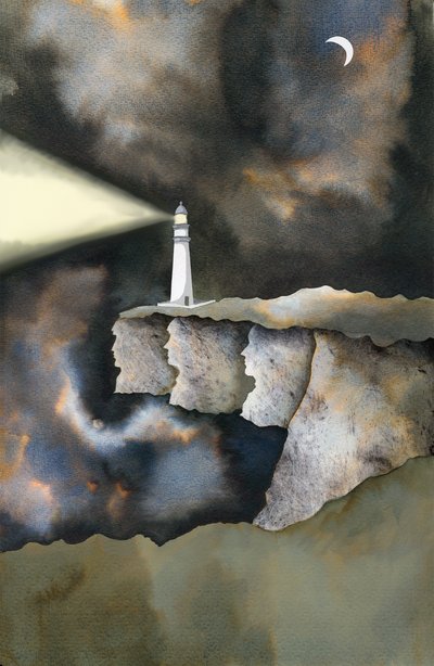 A világítótorony, 2013 (tinta és digitális) alkotó: Charlotte Orr