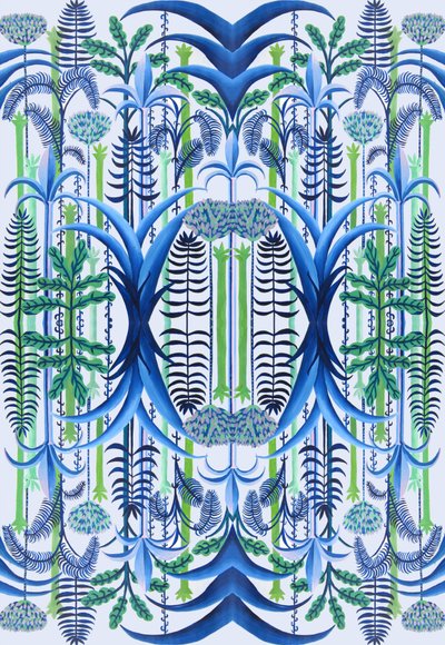 Tapéta, 2016 (akril, papír) alkotó: Charlotte Orr