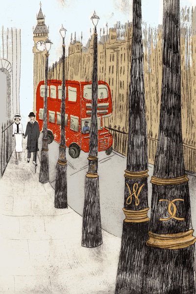 Westminster Love, 2014 (szárazpontos maratás és digitális) alkotó: Charlotte Orr