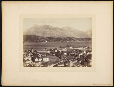 Lucerene és a Rigi, kilátás a Gutschról alkotó: Charnaux Frères and Cie.