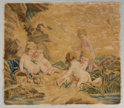 Játszó gyerekek: The Bath, 1700-as évek. alkotó: Charron