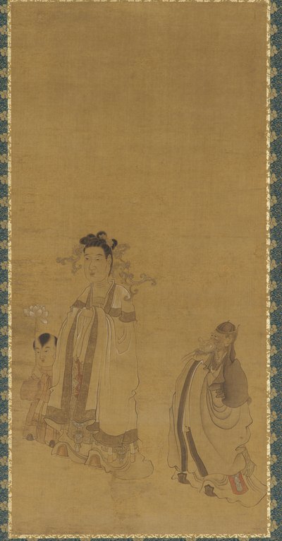 A Buddhát tisztelő sárkánykirály, Ming-dinasztia, 17. század eleje-közepe. alkotó: Chen Hongshou
