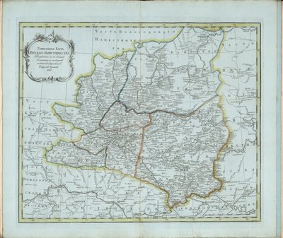 Vjatka kormányzóság általános térképe, 1791. alkotó: Chernoi