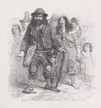 A cigányok Béranger teljes műveiből, 1836. alkotó: Cherrier