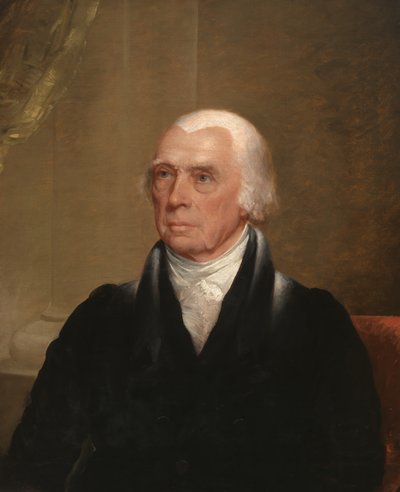 James Madison (1751-1836), 1829-30 körül (olaj, vászon) alkotó: Chester Harding