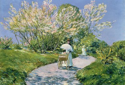 Séta a parkban (olaj) alkotó: Childe Frederick Hassam