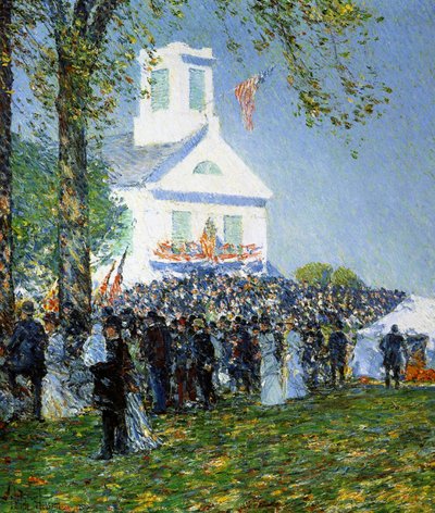 Amerikai vidéki vásár alkotó: Childe Frederick Hassam