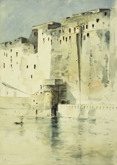 Régi erőd Nápoly alkotó: Childe Frederick Hassam