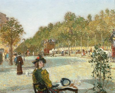 szeptemberi napfény, Párizs (olaj, vászon) alkotó: Childe Frederick Hassam