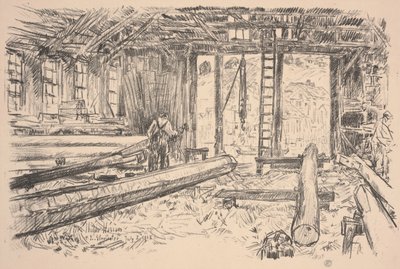 Spar Shop, Gloucester alkotó: Childe Frederick Hassam