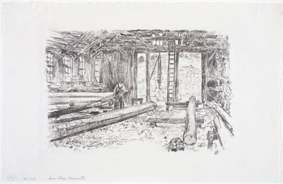 Spar Shop, Gloucester alkotó: Childe Frederick Hassam