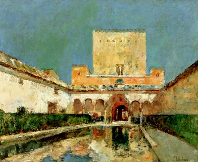 The Alhambra, Granada, Spanyolország, c1883 (olaj, vászon) alkotó: Childe Frederick Hassam