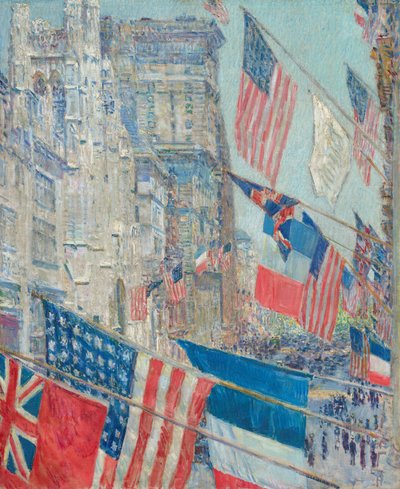 A szövetségesek napja, 1917. május alkotó: Childe Hassam