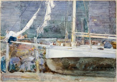 Szárazdokk, Gloucester alkotó: Childe Hassam